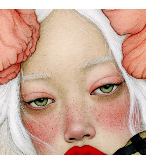 Porcelain Doll 08 – Mädchen mit Korallenmohn | Mamidu