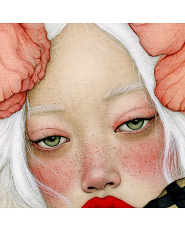 Porcelain Doll 08 – Mädchen mit Korallenmohn | Mamidu
