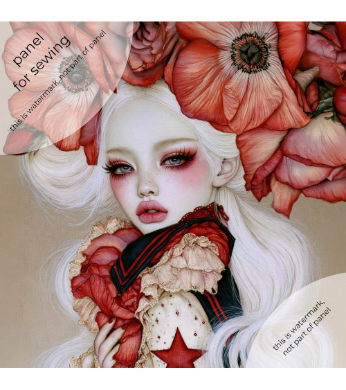 Porcelain Doll 10 – porcelain girl with poppy crown | Mamidu