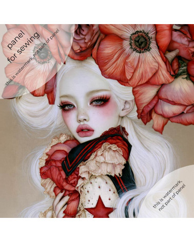 Porcelain Doll 10 – porcelain girl with poppy crown | Mamidu