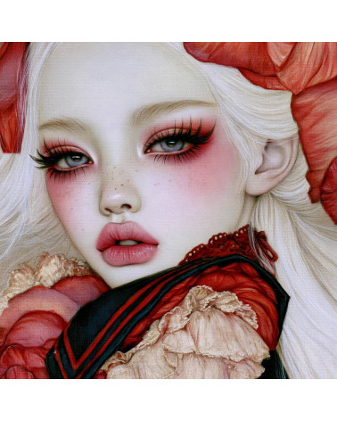 Porcelain Doll 10 – porcelain girl with poppy crown | Mamidu