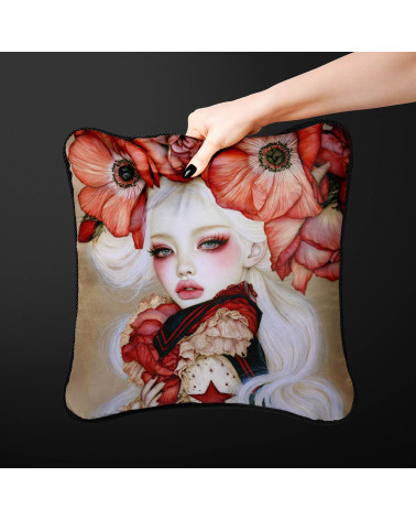 Porcelain Doll 10 – porcelain girl with poppy crown | Mamidu