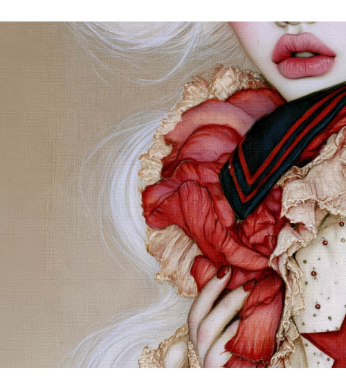 Porcelain Doll 10 – porcelain girl with poppy crown | Mamidu