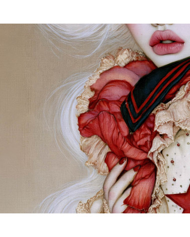 Porcelain Doll 10 – porcelain girl with poppy crown | Mamidu
