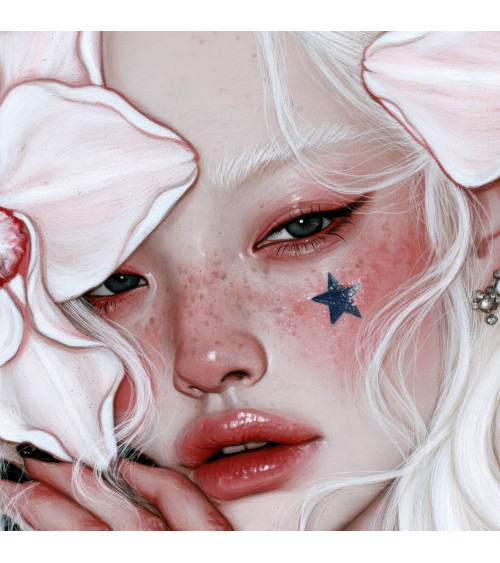 Porcelain Doll 13 – Mädchen mit weißen Orchideen | Mamidu