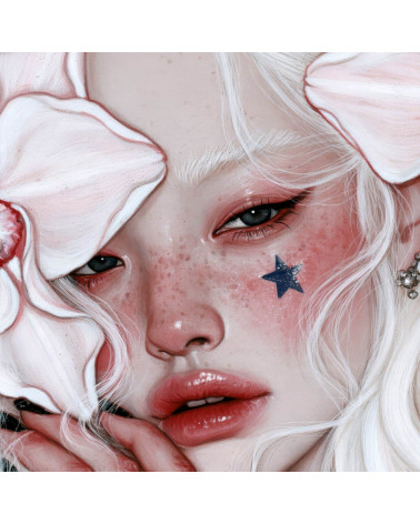 Porcelain Doll 13 – Mädchen mit weißen Orchideen | Mamidu