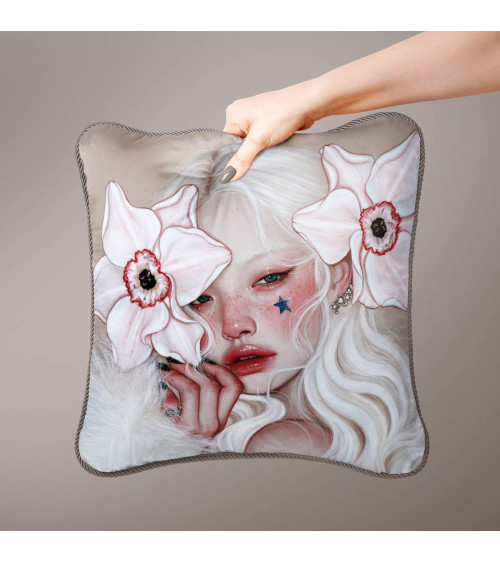Porcelain Doll 13 – Mädchen mit weißen Orchideen | Mamidu
