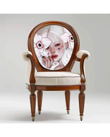 Porcelain Doll 13 – Mädchen mit weißen Orchideen | Mamidu