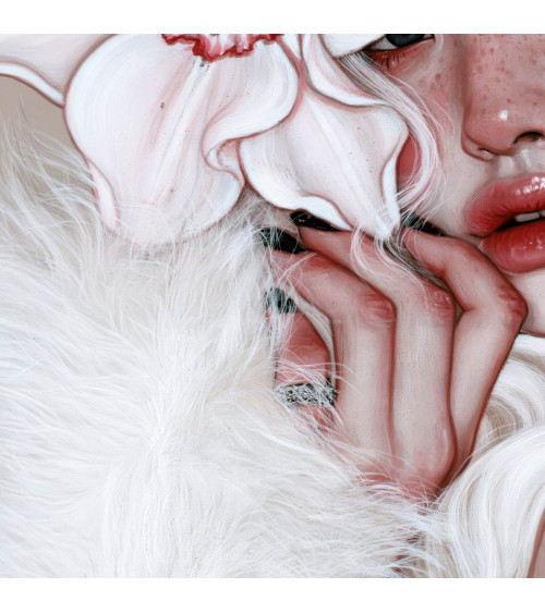 Porcelain Doll 13 – Mädchen mit weißen Orchideen | Mamidu