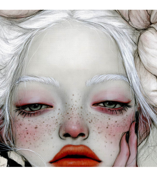 Porcelain Doll 16 – dziewczyna z białymi piwoniami | Mamidu