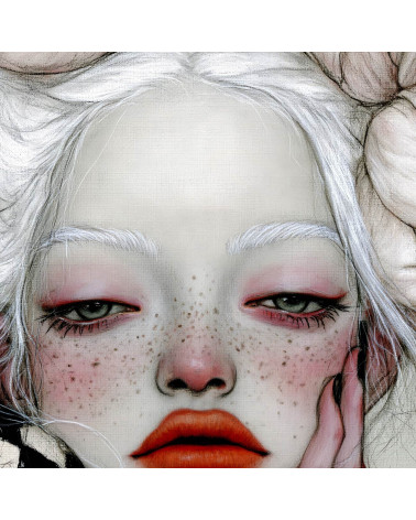 Porcelain Doll 16 – dziewczyna z białymi piwoniami | Mamidu