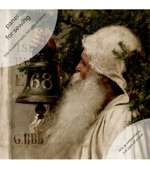 Vintage Santa 01 – vintage Santa with a bell | Mamidu