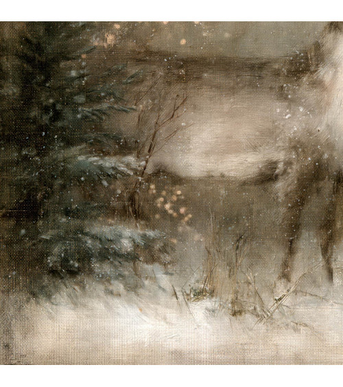 Winter Deer 11 – jeleń w zimowym lesie | Mamidu