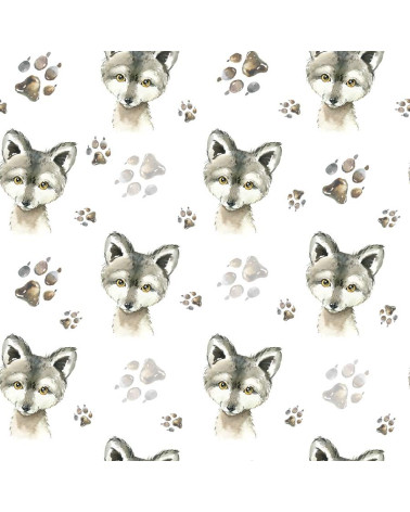 Little wolf fabric