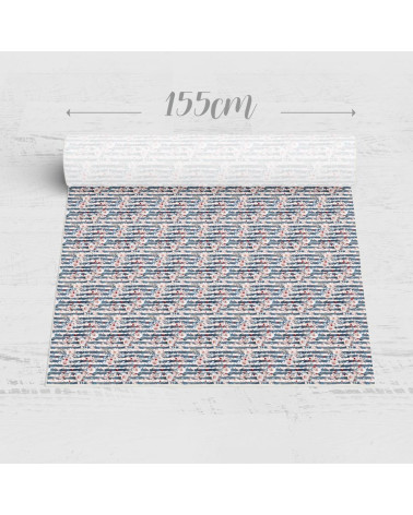 Flowers and stripes 1 fabric