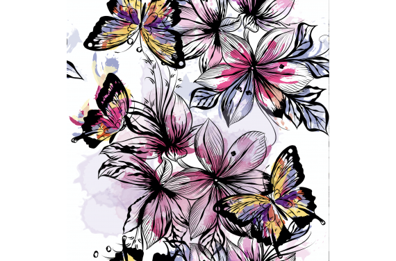 Butterflies on black 2