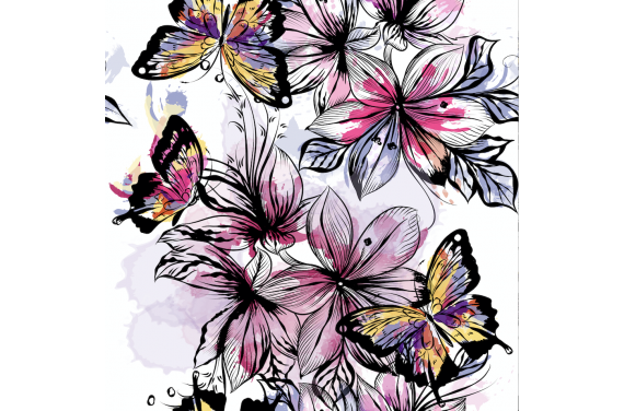 Butterflies on black 2