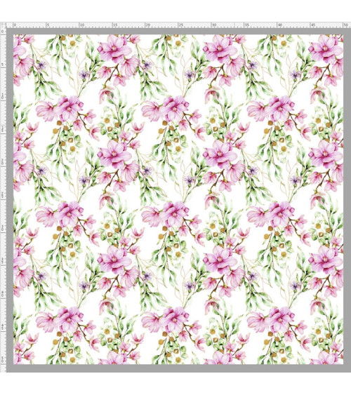 Pastel magnolias 3 fabric