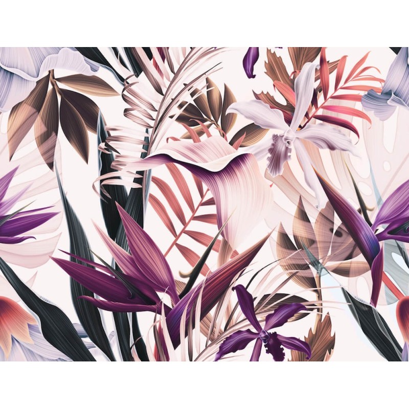 Polyester "Neon parrots"