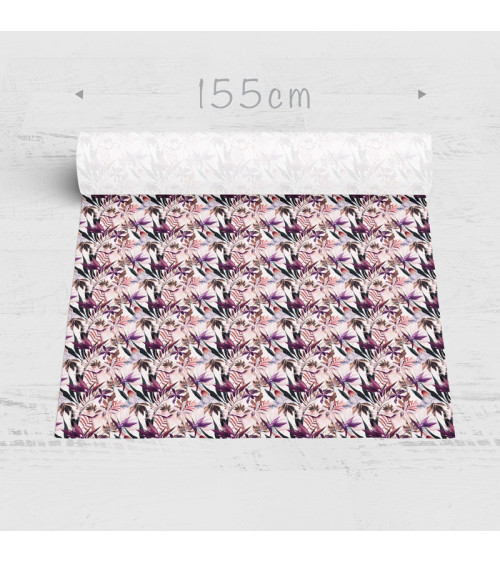 Polyester "Neon parrots"