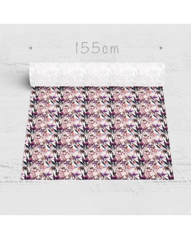 Polyester "Neon Papageien"