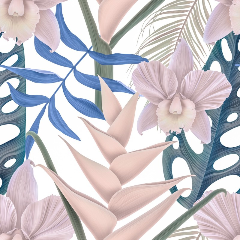 Polyester Neon Blumen