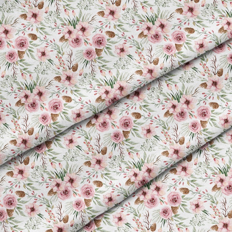 Polyester Blumen mit Zapfen