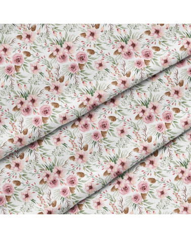 Polyester Blumen mit Zapfen