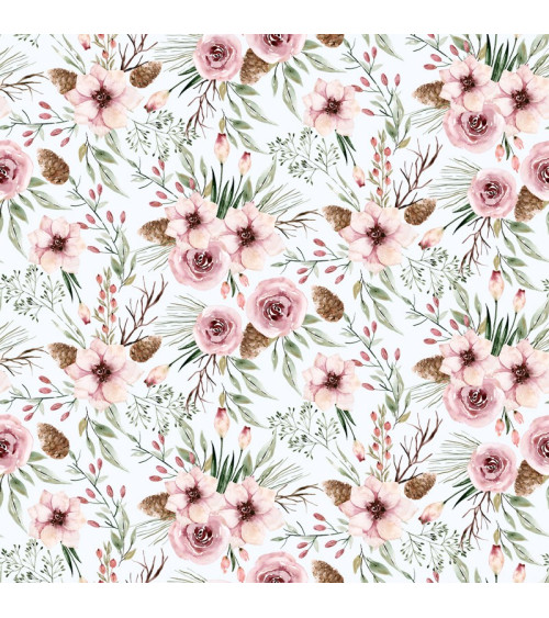 Polyester Blumen mit Zapfen