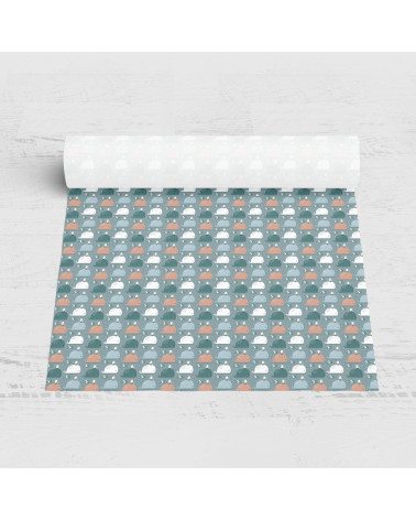 Poliester wieloryb i mewy