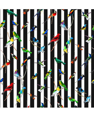 Polyester "Tropische Blumen"