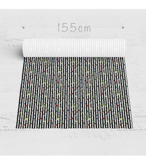 Polyester "Tropical flowers"