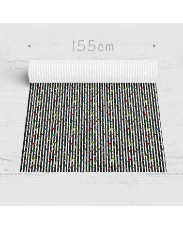 Polyester "Tropische Blumen"