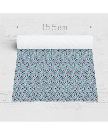 Polyester "Corals on the green"