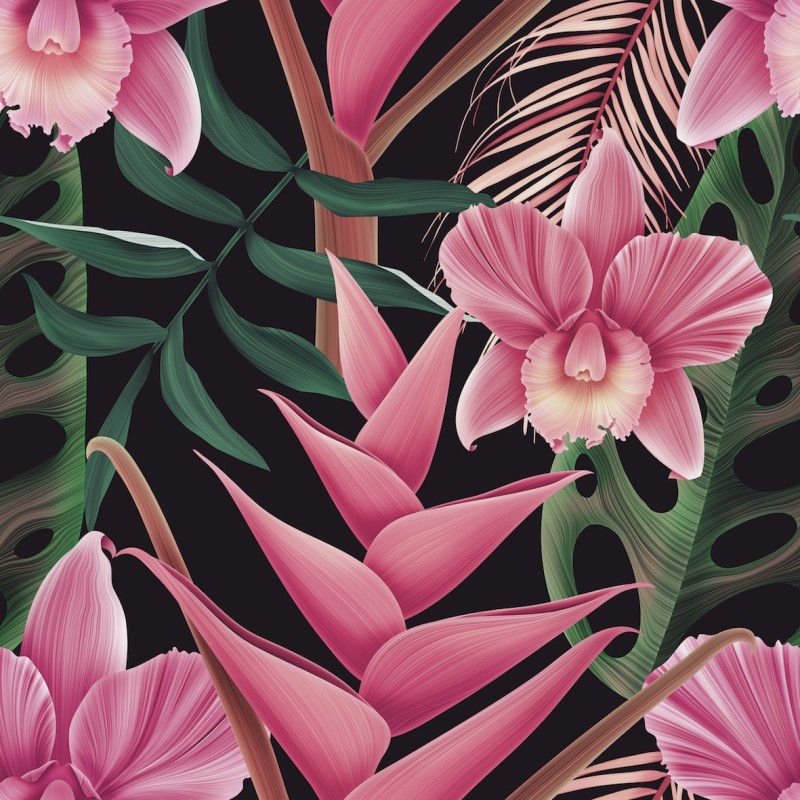 Polyester Pastell exotisch