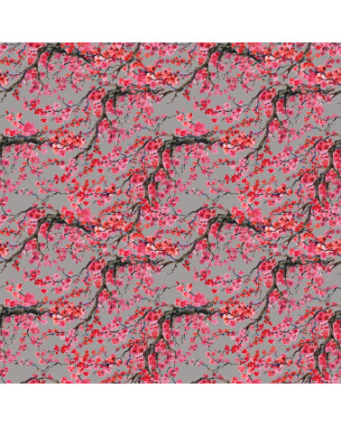 Polyester  Cherry blossoms 1