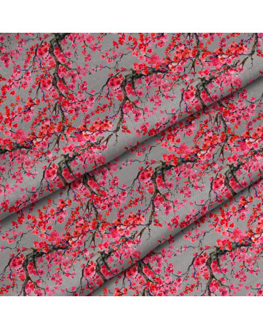 Polyester  Cherry blossoms 1