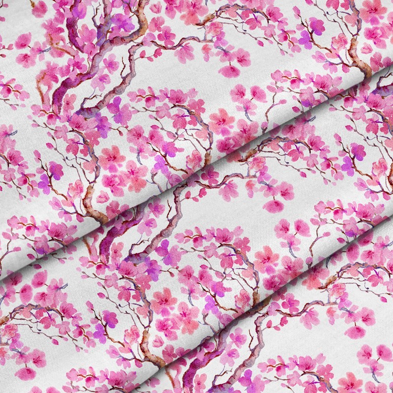 Poliestry Kwiaty wiśni 4